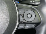 ステアリングスイッチ付き。前方から目を離すことなく操作することが可能です。