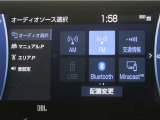 ディスプレイオーディオを装備。スマートフォンと車を繋ぐことで、これまでのナビに加えて色々なサービスが楽しめます。