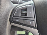 【ステアリングスイッチ】ステアリングスイッチは運転姿勢や視線を崩さずに操作が可能です。左側にはオーディオ類があります。