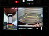 パノラミックビューモニター付きです。車両を上から見たような映像をディスプレイオーディオ画面に表示。運転席からの目視だけでは見にくい、車両周辺の状況をリアルタイムでしっかり確認できます。