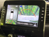 【アラウンドビューモニター】専用のカメラにより、上から見下ろしたような視点で360度クルマの周囲を確認することができます☆死角部分も確認しやすく、狭い場所での切り返しや駐車もスムーズに行えます。