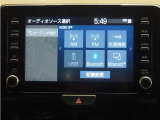 オーディオ選択画面です。一覧で表示されるので、操作しやすいです。