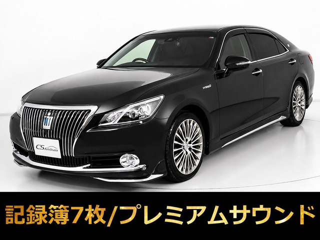 クラウンマジェスタ 3.5 Fバージョン 後期 黒革 OP18AW 全周囲カメラ