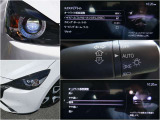 目ヂカラのあるヘッドライトはハイビームコントロール機能付きLED。また感度調節機能も付いたオートライトも好評です!