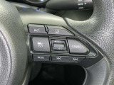 ステアリングスイッチ付き。前方から目を離すことなく操作することが可能です。