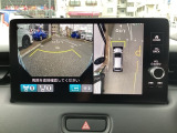 フロントカメラ装備です。運転席から見づらいバンパー下部を映します。