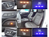 運転席と助手席には電動パワーシート搭載!また1つのキーごとシート位置を記憶できるメモリー機能付き!またシートヒーター、シートベンチレーション、ステアリングヒーターも搭載!