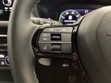 ステアリング左手側はオーディオ関連の操作スイッチです。視線を逸らすことなく運転に集中できます