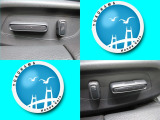 電動でシートを調整できるパワーシート搭載です。運転席は8Wayパワーシート、助手席は4Wayパワーシートです。