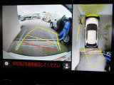 パノラミックビューモニター付きです。車両を上から見たような映像をディスプレイオーディオ画面に表示、運転席からの目線だけでは見にくい、車両周辺の状況をリアルタイムでしっかり確認できます。