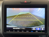 リアカメラ付で、後方をナビ画面で確認。車庫入れも安心です。もちろん、バックギアと連動しています。