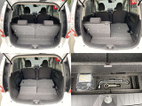 ☆リヤシートを倒すと、こんなに広い空間が出来ました。大きい荷物もらくらくに入ります。