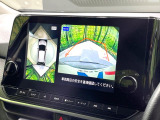 【アラウンドビューモニター】専用のカメラにより、上から見下ろしたような視点で360度クルマの周囲を確認することができます☆死角部分も確認しやすく、狭い場所での切り返しや駐車もスムーズに行えます。