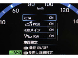 インフォーメーション画面です。運転のサポートをしてくれます。