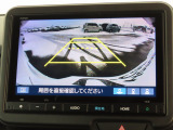 リアワイドカメラシステム!従来の視野に加えて、後方側方を約180&deg;まで見えるワイドビューと、後方を真上から見たような視野で駐車時などに便利なトップダウンビューの3つの視野があります!