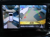 車の真上から見下ろしたような360度視界の良い『アラウンドビューモニター』です♪♪ 苦手な狭い駐車場、暗い所でも確認ができてとっても安心です♪♪