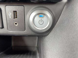 電気自動車なので電源ボタンです!