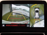 車両を上から見たような映像を映し出すパノラミックビューモニター付きです。