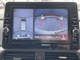 上から見たような画像で車庫入れなどに便利なアラウンドビューモニター