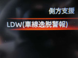『LDW』(側方警報)は走行車線から逸脱しそうな時に警報でドライバーに注意を促します♪♪