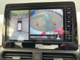 空の上から見下ろすような視点で駐車が出来る「アラウンドビューモニター」が表示されますので、駐車が苦手な方にも心強い味方になってくれるはずです♪