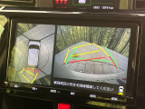 【パノラミックビューモニター】専用のカメラにより、上から見下ろしたような視点で360度クルマの周囲を確認することができます☆死角部分も確認しやすく、狭い場所での切り返しや駐車もスムーズに行えます。