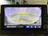 リアカメラ付で、後方をナビ画面で確認。車庫入れも安心です。もちろん、バックギアと連動しています。