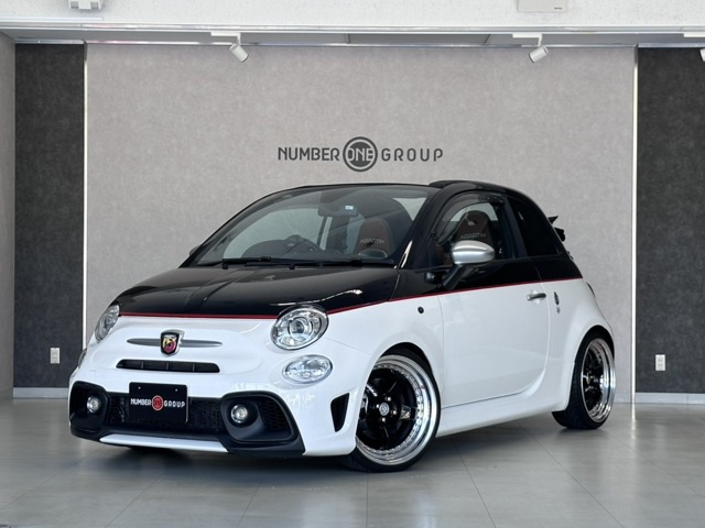 アバルト595C ツーリズモ 社外車高調 ASSOエアクリ レコモンマフラー