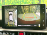 【パノラマモニター】専用のカメラにより、上から見下ろしたような視点で360度クルマの周囲を確認することができます☆死角部分も確認しやすく、狭い場所での切り返しや駐車もスムーズに行えます。