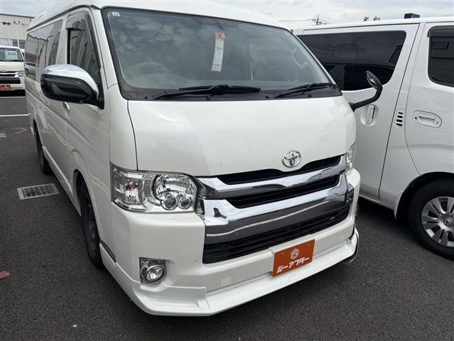 ハイエース 2.7 GL ロング ミドルルーフ 4WD 禁煙車 片側スライドドア ETC