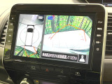 【アラウンドビューモニター】専用のカメラにより、上から見下ろしたような視点で360度クルマの周囲を確認することができます☆死角部分も確認しやすく、狭い場所での切り返しや駐車もスムーズに行えます。