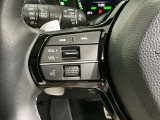ステアリングにオーディオ操作スイッチが付いています。オーディオ画面に直接タッチしなくても操作が出来ますので、運転に集中できます。