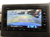 バックカメラの画像です。ガイドラインがスムースな車庫入れをサポートいたします。車庫入れの安心感がアップしますね。