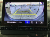 便利な3ビュー切り替え、ガイド線表示付きのバックカメラです。後退時、後方の視界をサポートします