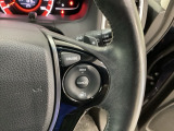 ステアリングの裏側、左右にパドルシフトがついています。右が+、左が-の操作でシフトチェンジを行い、エンジンブレーキなどのマニュアル操作ができます。