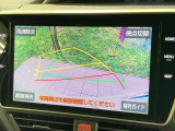 【バックカメラ】駐車時に後方がリアルタイム映像で確認できます。大型商業施設や立体駐車場での駐車時や、夜間のバック時に大活躍!運転スキルに関わらず、今や必須となった装備のひとつです!