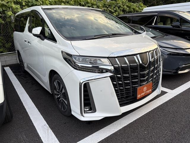 アルファード 2.5 S Cパッケージ 禁煙車 黒レザーシート 後席モニター