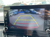 〔バックカメラ〕ナビゲーションにこのように映ります。見えずらい真後ろもこれで安心ですよ!