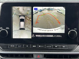 アラウンドビューモニター。上空から見下ろしたような映像が映し出されるので、駐車をスムースに行えます。
