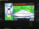 【パノラミックビューモニター】専用のカメラにより、上から見下ろしたような視点で360度クルマの周囲を確認することができます☆死角部分も確認しやすく、狭い場所での切り返しや駐車もスムーズに行えます。