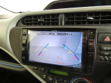 車庫入れの強い味方。後退時の死角をチェックするために便利です。