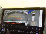 バックカメラの他に上から見下ろしたような画像が見れるアラウンド(全方位)モニター。前後左右を把握できます!