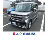 R7 スペーシアカスタム ハイブリッドGS 入荷。 色はスチールシルバー 衝突被害軽減ブレーキ リモコンキー CVT ACC