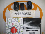 スマートキー&エンジンスターター付。取扱説明書とメンテナンスノートもあります☆品質評価シート付いてます!トヨタ認定中古車ライト!!