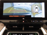 車両を上から見たような映像を映し出すパノラミックビューモニター付きです。
