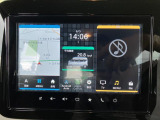 9インチのメモリーナビです。テレビ、スマートフォン連携で音楽などが操作できて、HDMI入力にも対応しています。