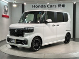 全国納車可 第三者機関証明書付 H SENSING 新車保証 試乗車 ワンオーナー ナビLXU-242NBi TV Rカメラ CD録音 DVD装備のN-BOXカスタム ターボコーディネートスタイル入庫