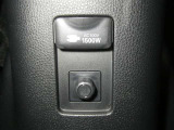 【電源コンセント】非常時やキャンプなどに役立つAC100V/1500Wコンセント付きです。