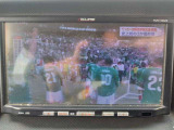 テレビ付きナビ!移動中にも最新情報を入手できます!