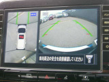 アラウンドビューモニター。クルマを上空から見下ろしているかのような映像で、駐車の際、周囲の安全を確認できます!